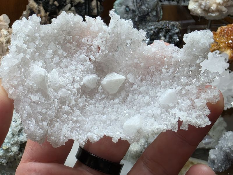 Apophyllite Crystals on Micro Apophyllite Crystal pocket