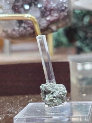 Stunning Aquamarine on display stand