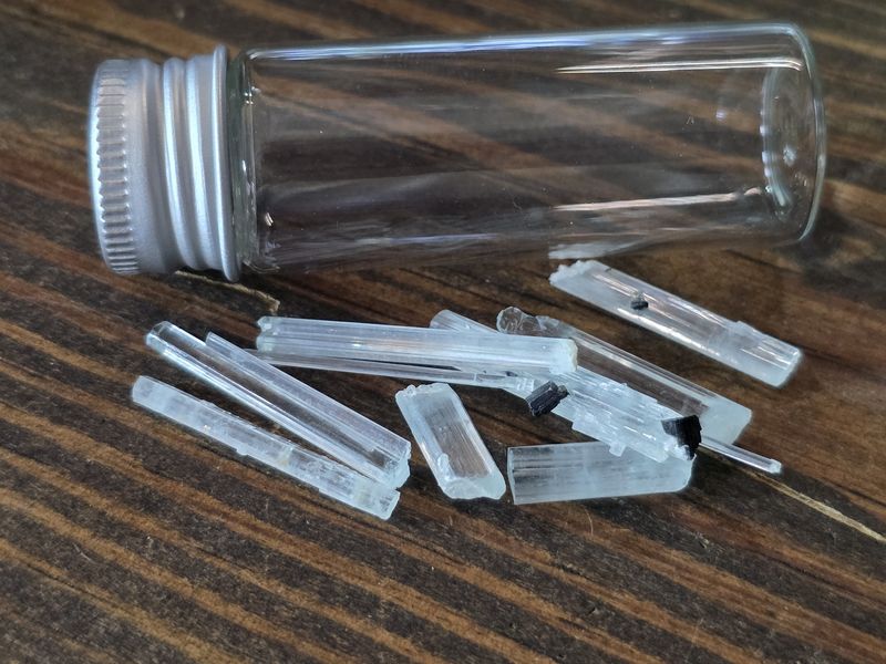 Aquamarine in a jar
