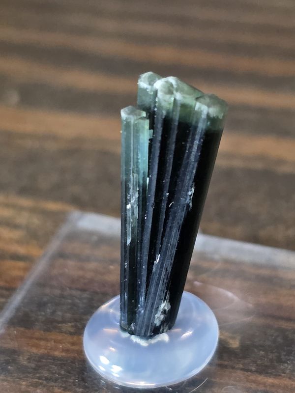 Bicolor Tourmaline spray, #2