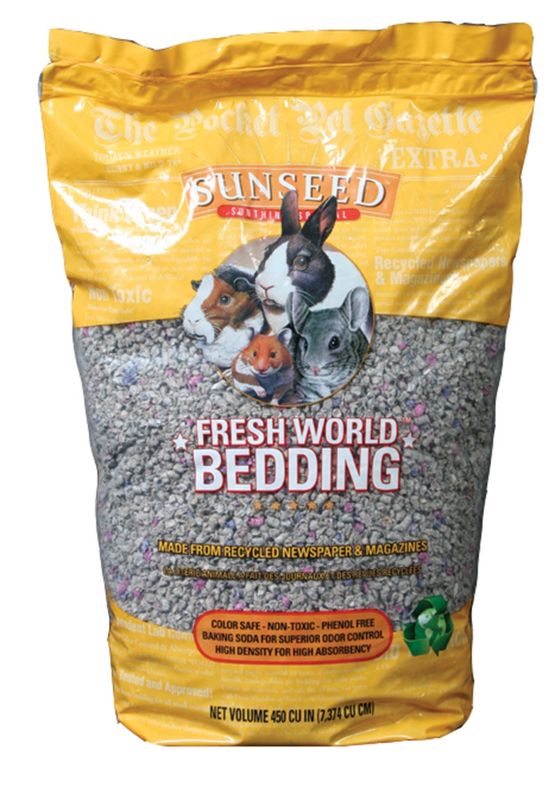 Sun Seed Fresh World Bedding for Small Animals Grey, 1ea/450 cu in