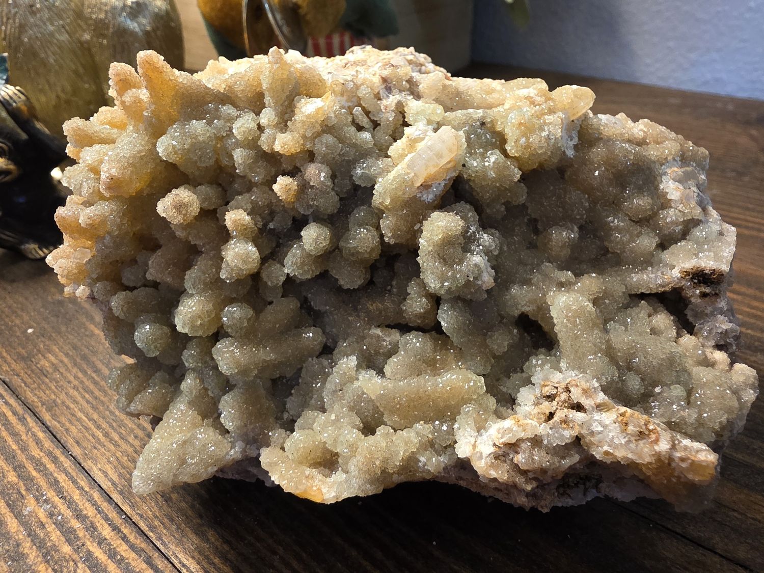 Hemimorphite on Quartz. #2.  Amazing piece!