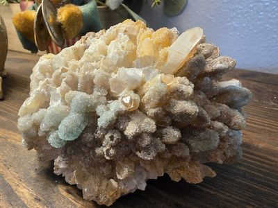 Hemimorphite on Quartz. #1 Amazing piece!