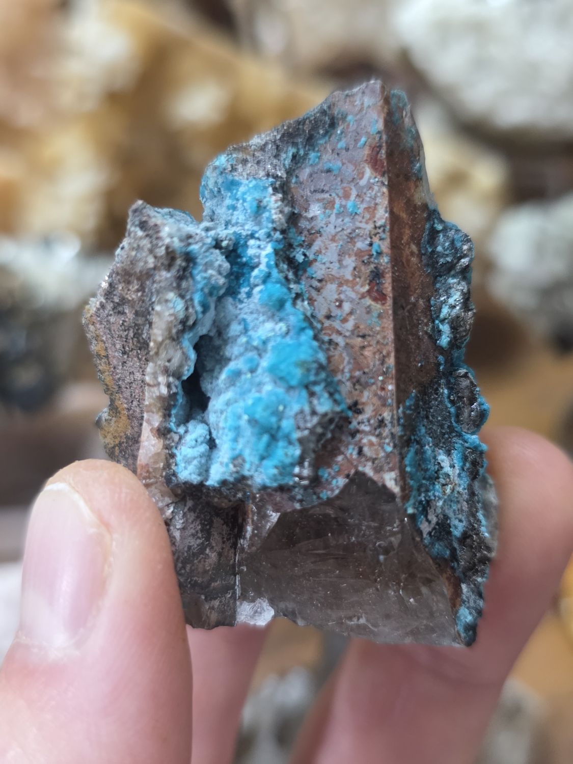Chrysocolla on Quartz #9