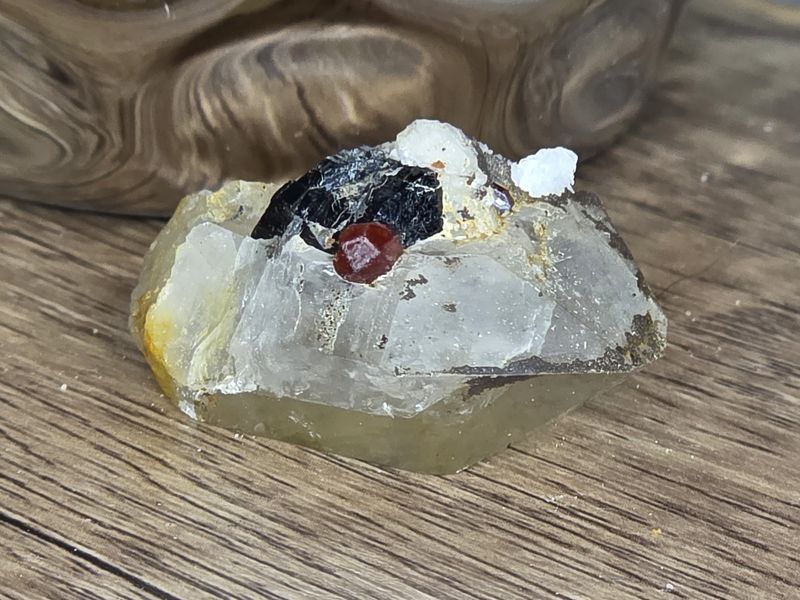 Spessartine Garnet, Tourmaline &amp; Quartz