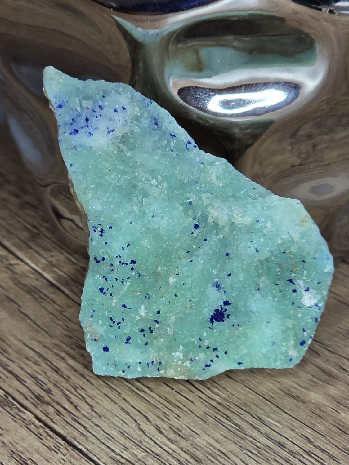 Aragonite w/Azurite #2