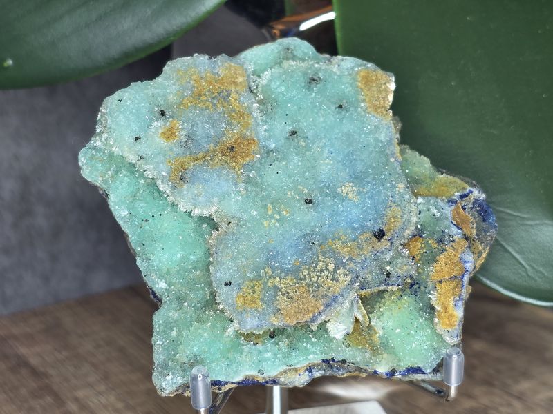 Aragonite w/Azurite #3.  Beautiful!