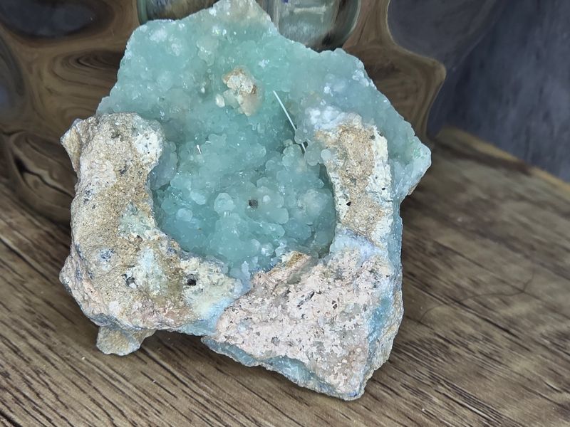 Blue Aragonite from Afghanistan