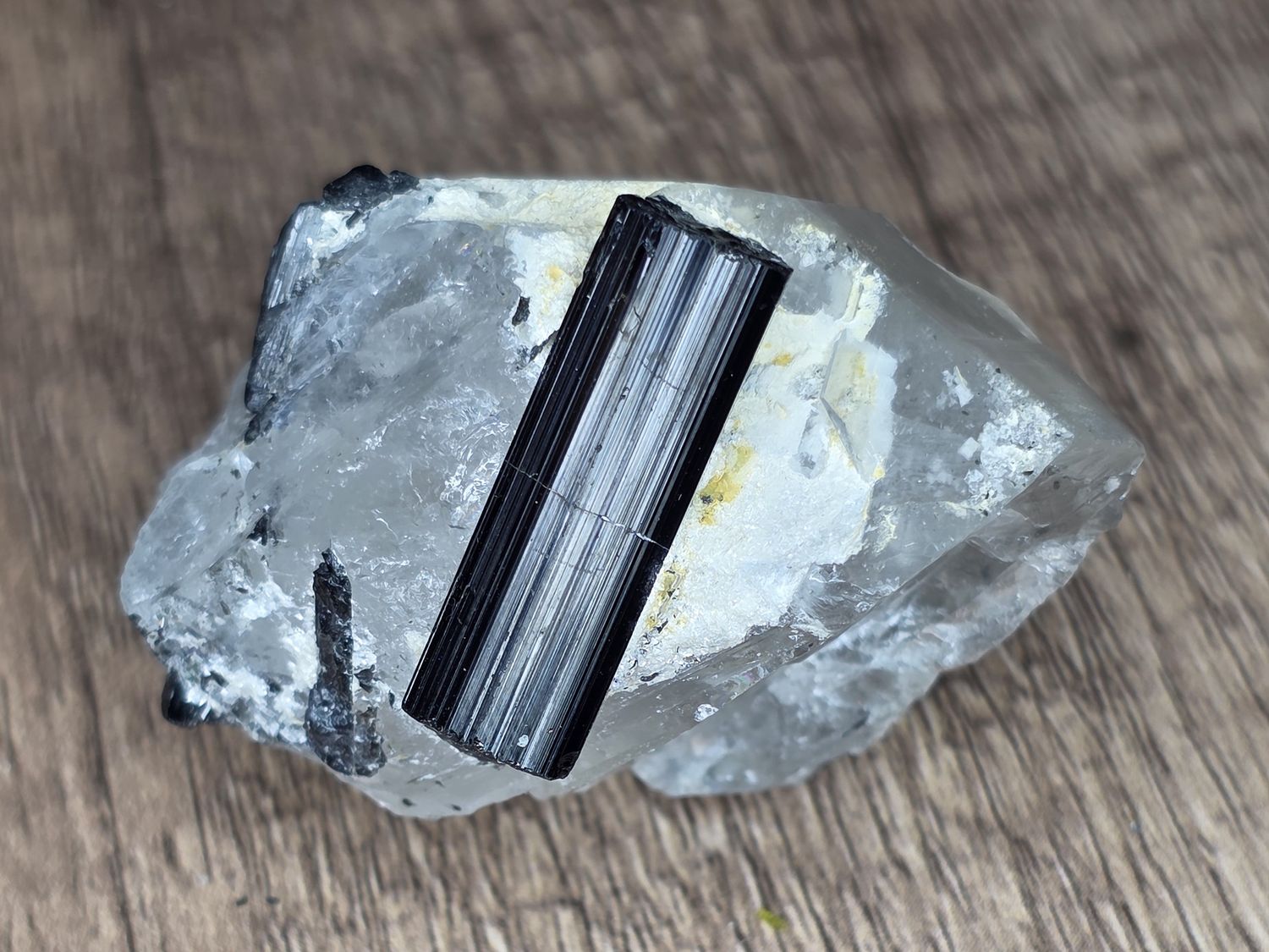 Tourmaline on Quartz #12