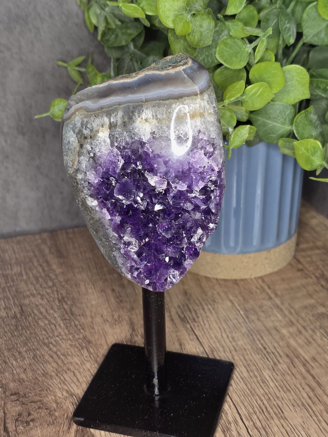 Uruguayan Amethyst on custom stand!