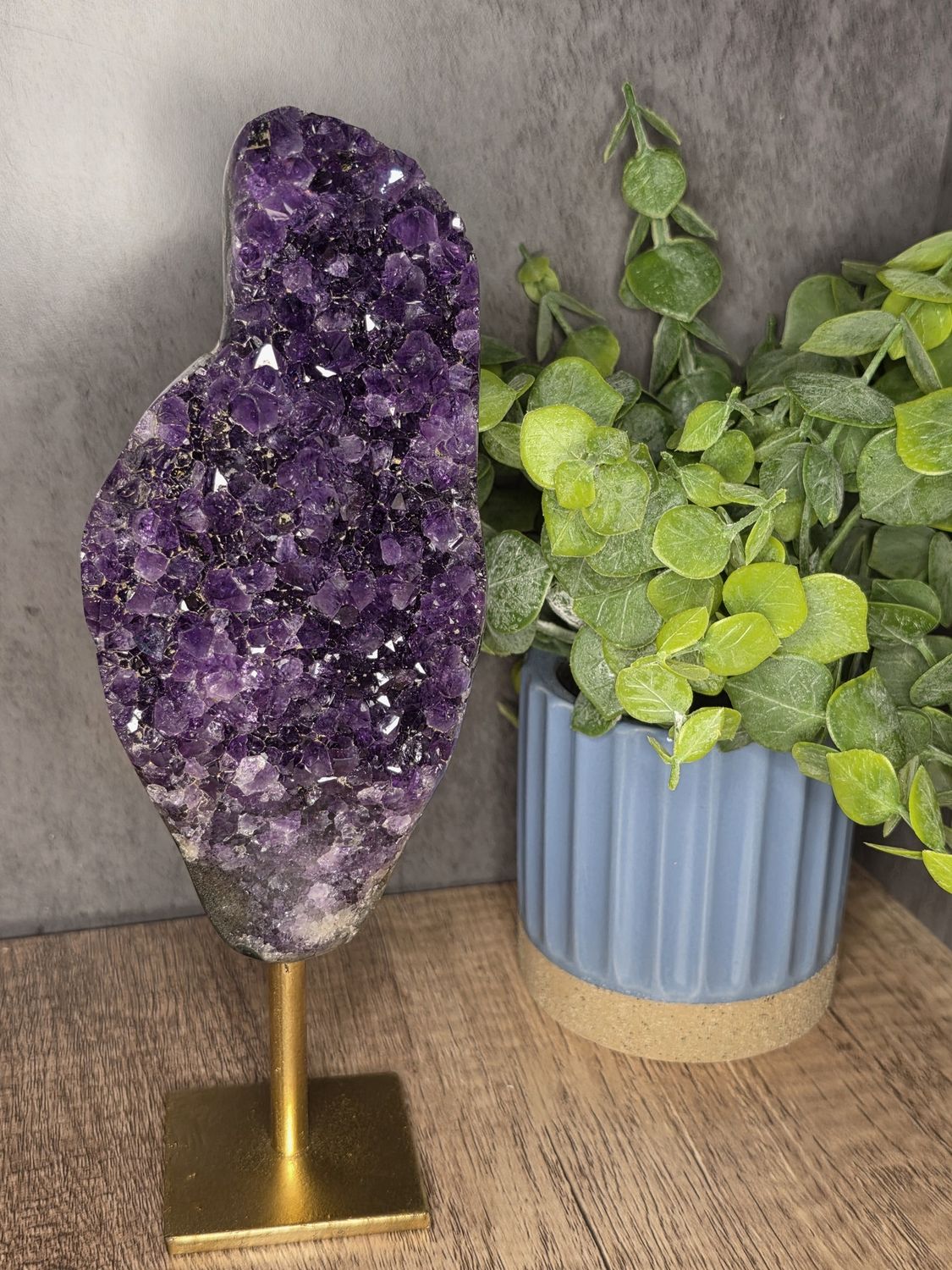 Uruguayan Amethyst  &amp; custom stand #3