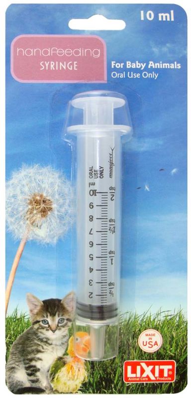 Lixit Hand Feeding Syringe for Baby Animals 1ea/10 ml