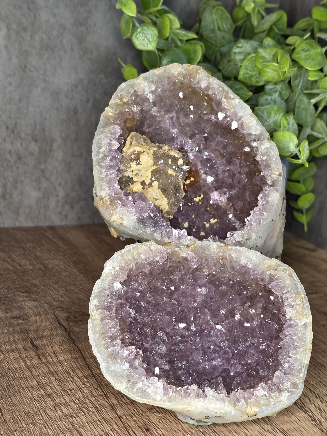 Purple Amethyst geode, w/Calcite, from India!  AMAZING piece!