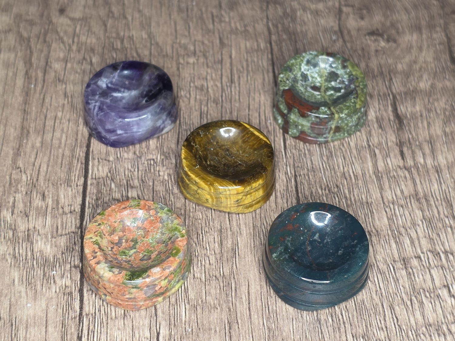 Stone sphere holder.