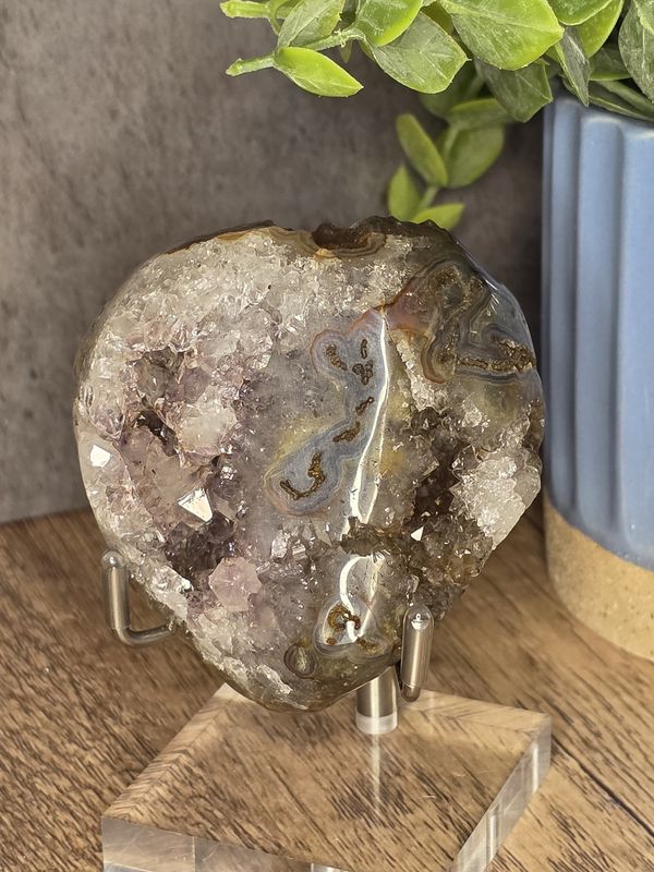 Double geode w/Quartz &amp; Amethyst
