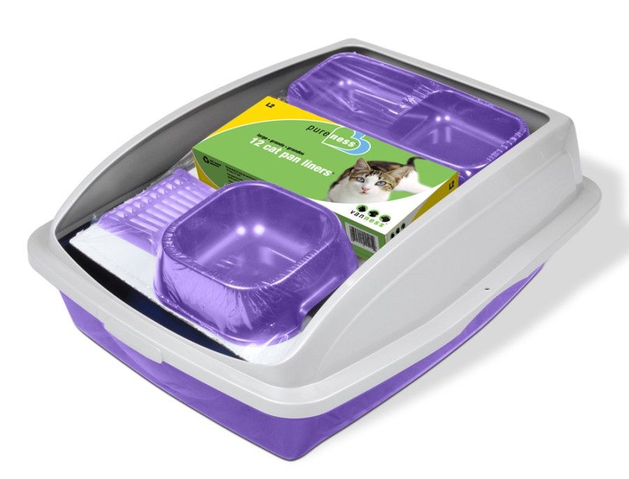 Van Ness Plastics Cat Starter Framed Litter Pan Kit
