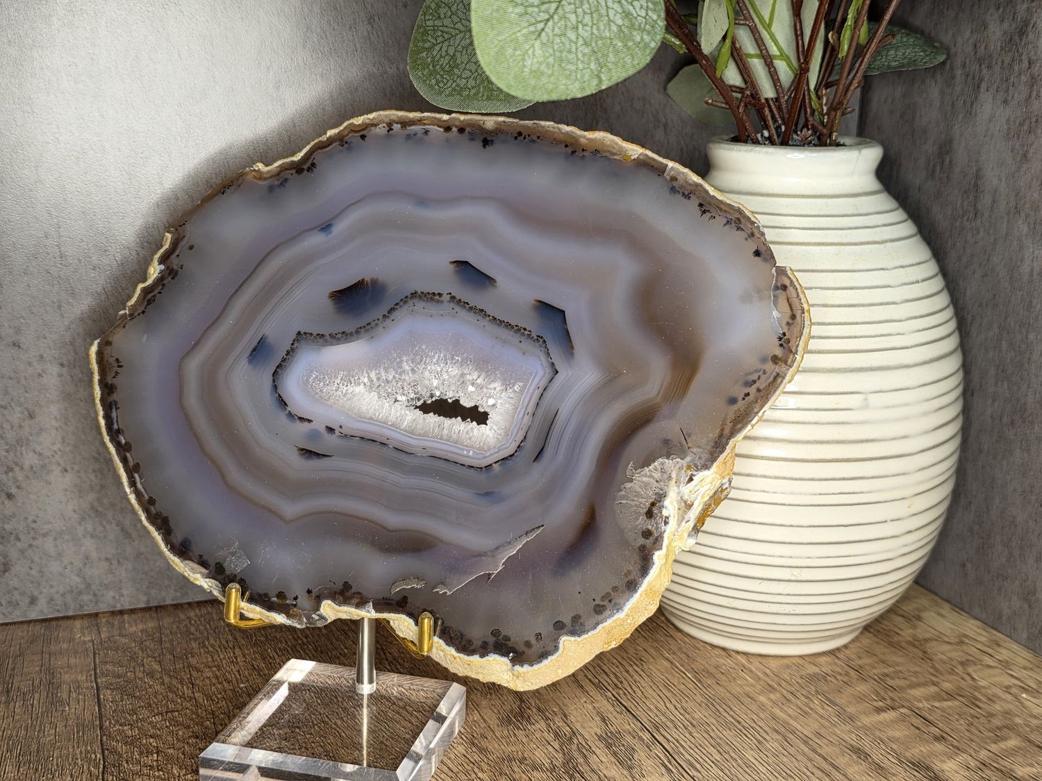 Agate Slice #5.  HUGE!