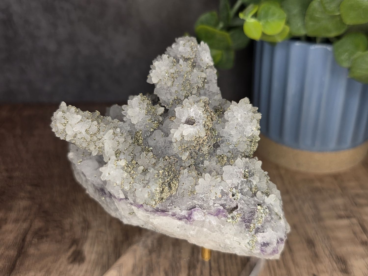 Amethyst  w/Pyrite &amp;  Chalcopyrite #2