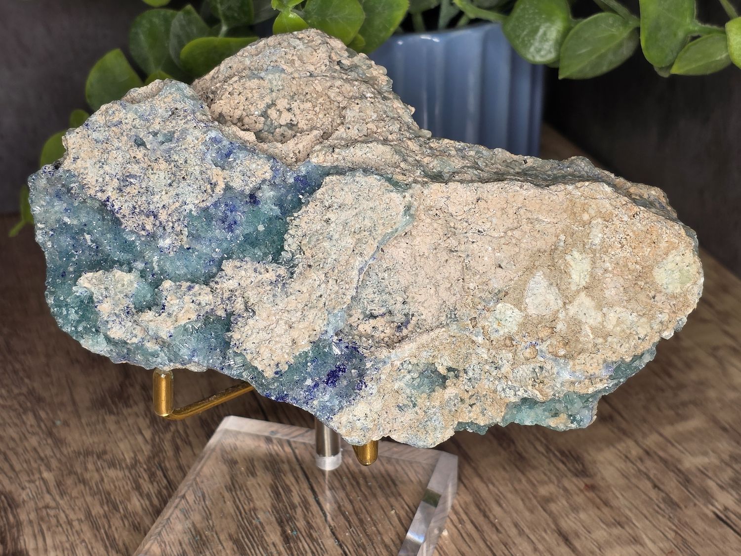 Azurite w/Blue Aragonite #2