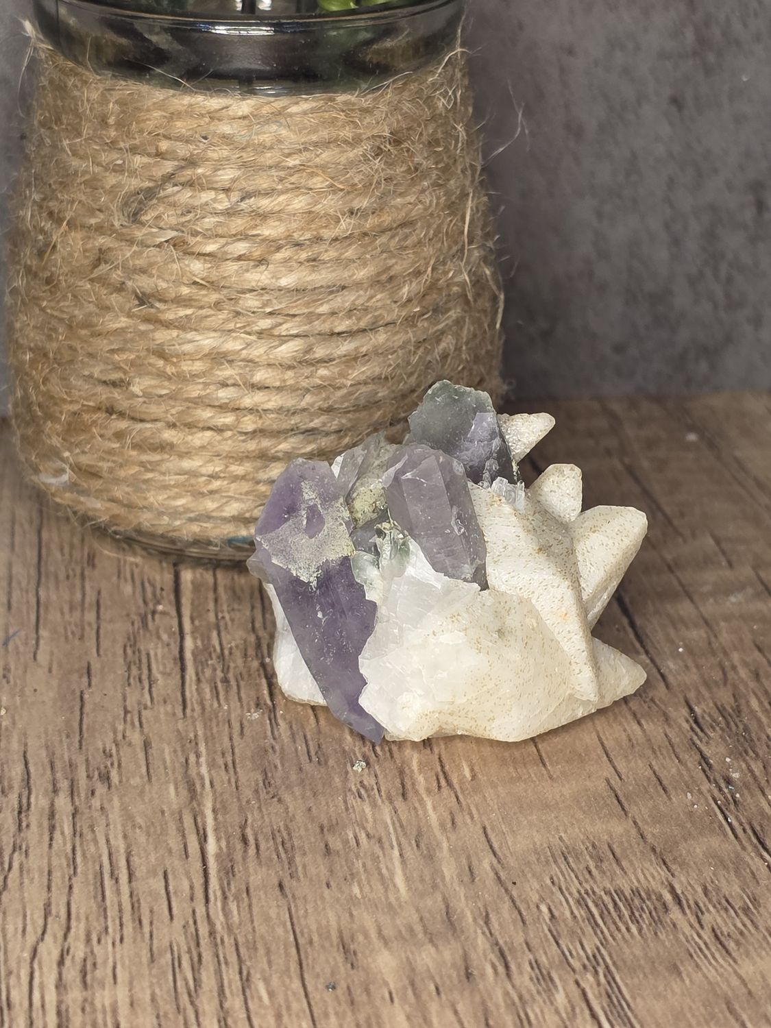 Calcite w/Amethyst