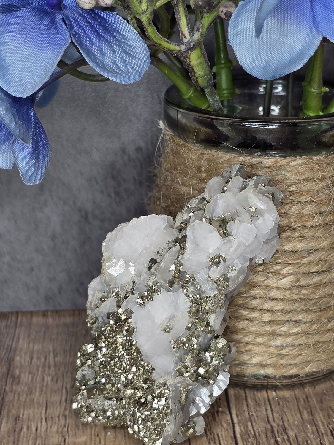 Mango Calcite &amp; Pyrite