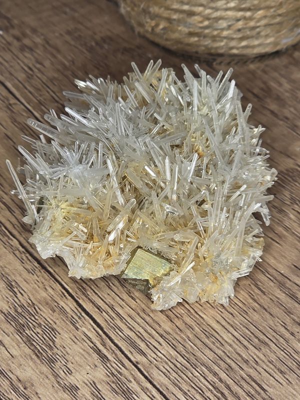 Amazing Needle Quartz w/Limonite and Pyrite