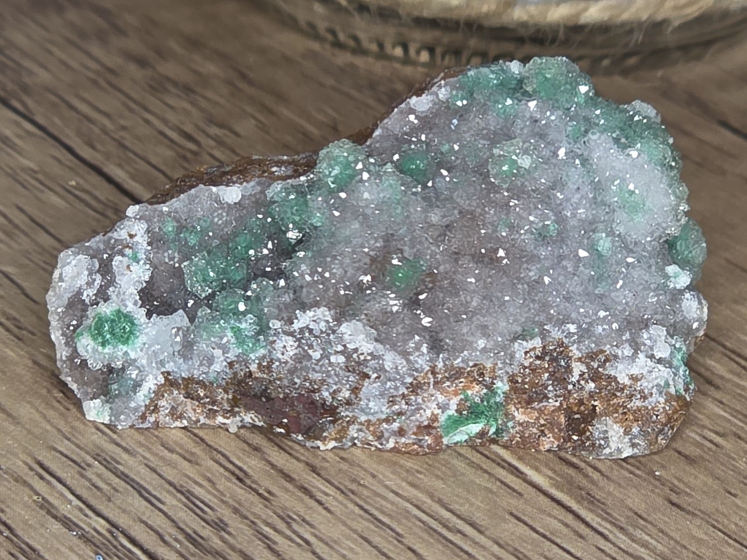 Chalcedony w/Malachite #2