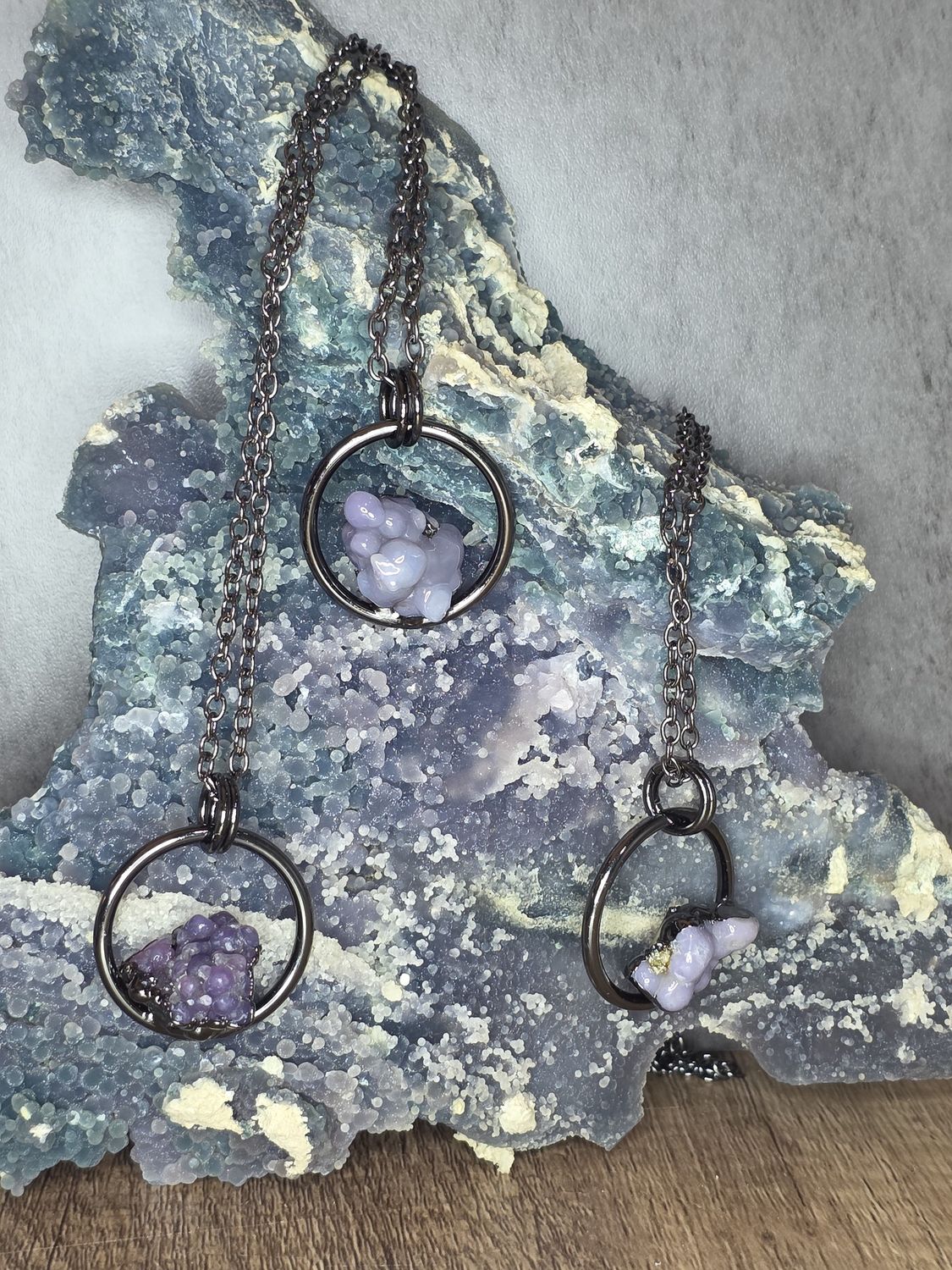 Grape Agate necklace