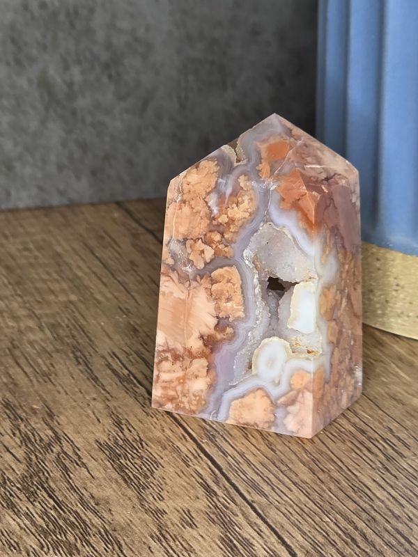 Cotton Candy Agate Tower