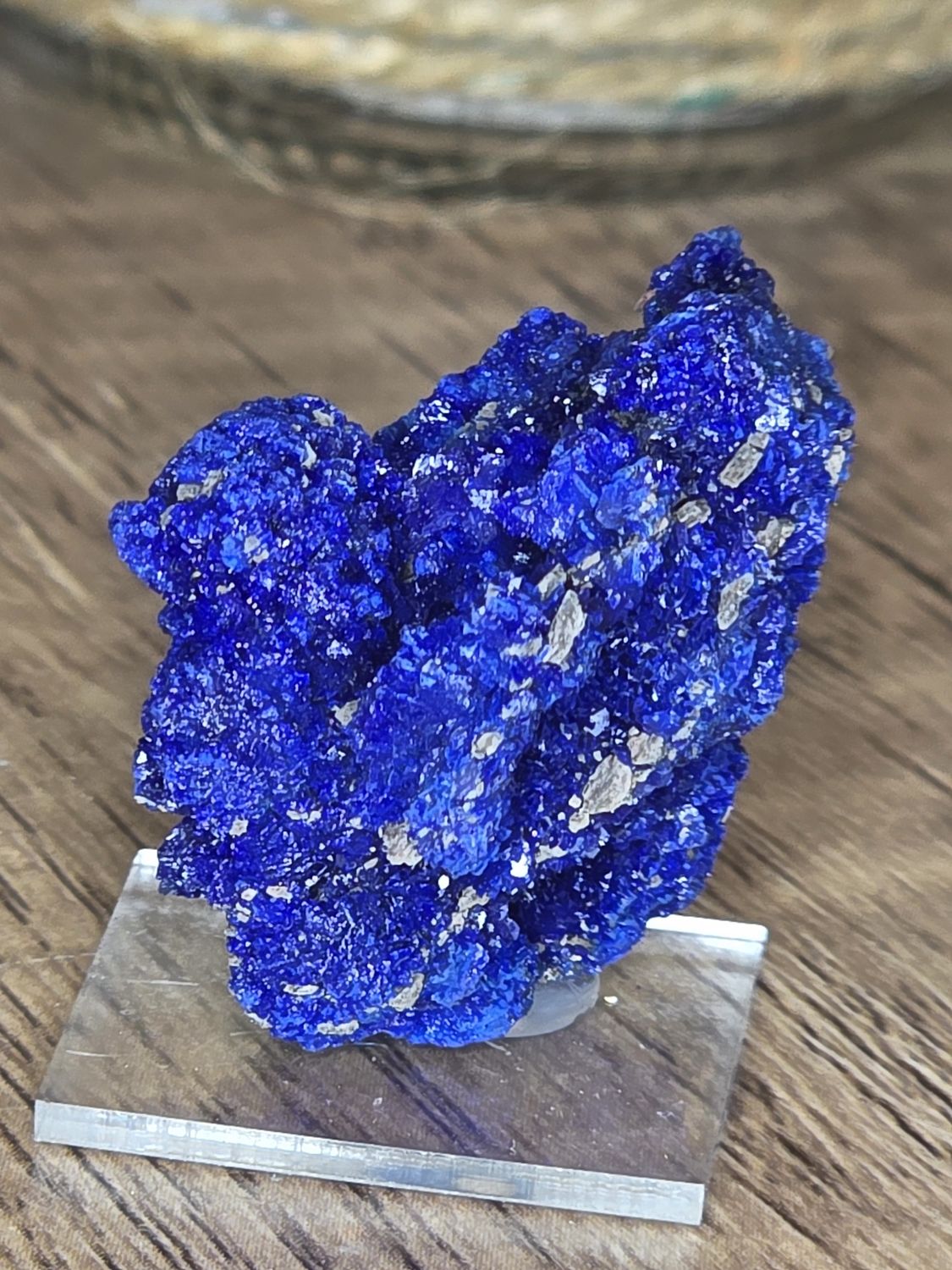 Crystalized Azurite #1. on base