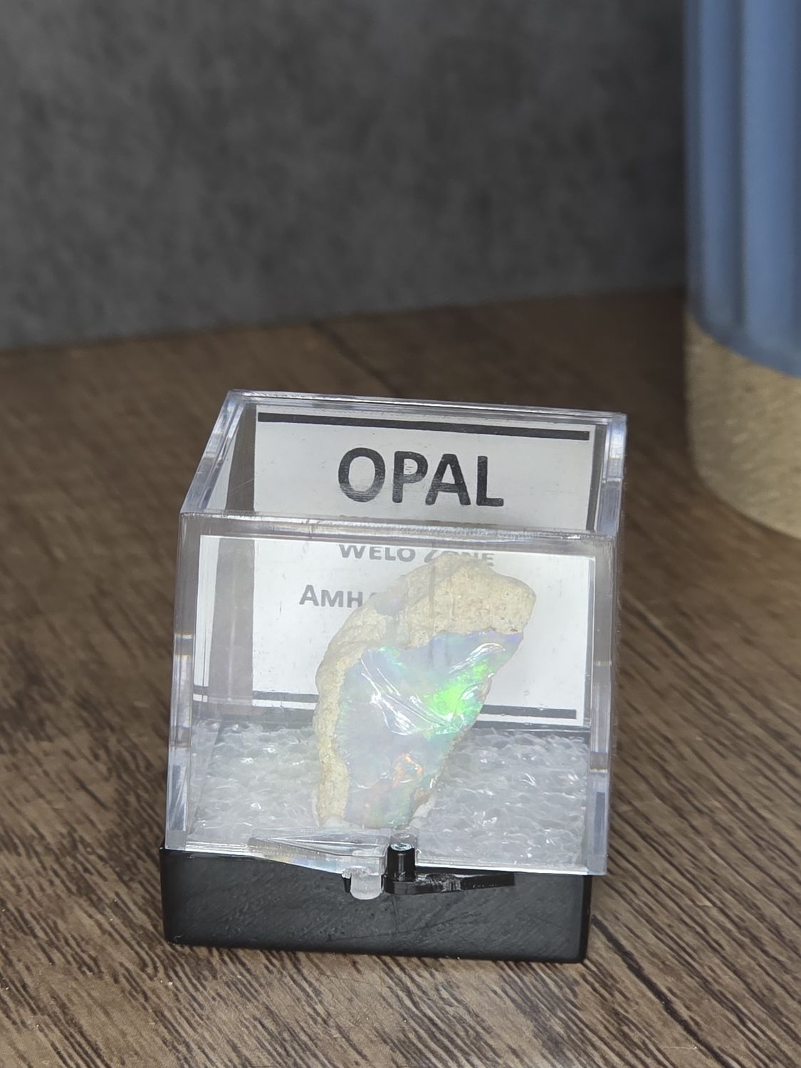 Natural Welo Opal in display box