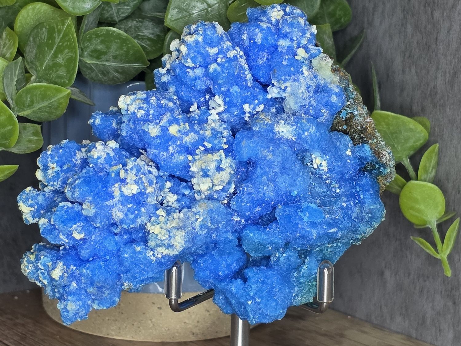 Natural Blue Chalcanthite #2 w/stand