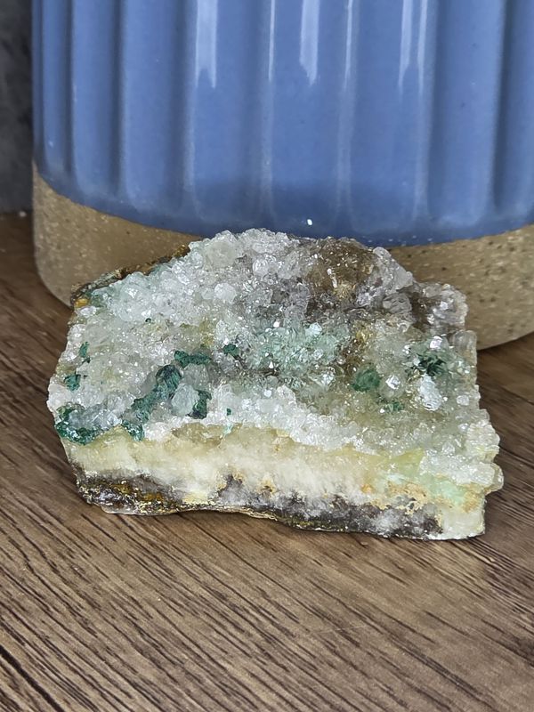 Gem Silica Chrysocola w/Druzy Quartz #2