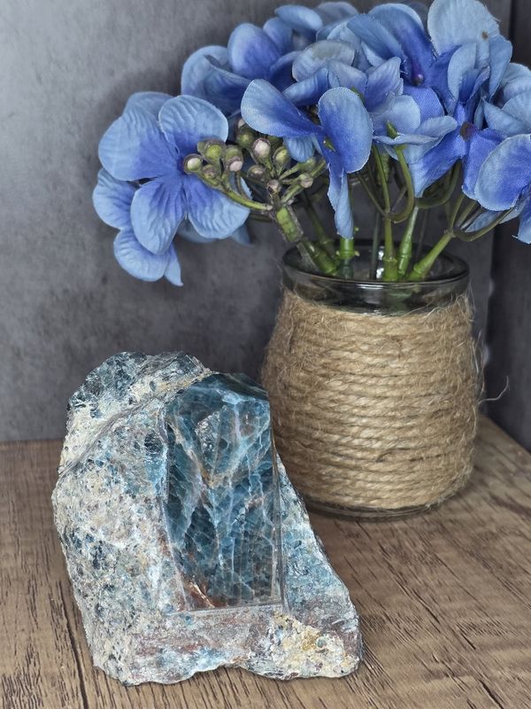 Polished Apatite in matrix #1