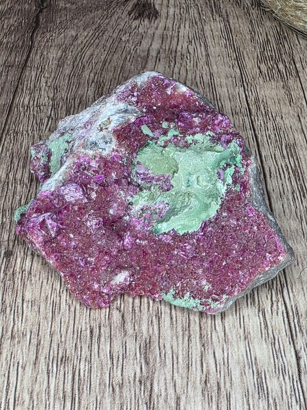 Pink Cobalt Calcite w/Kolwezite
