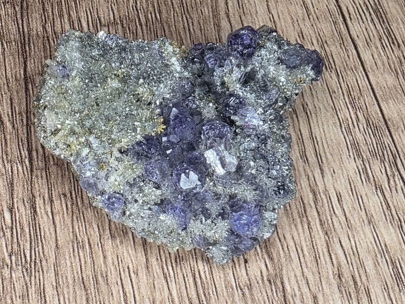 Purple Fluorite w/Quartz