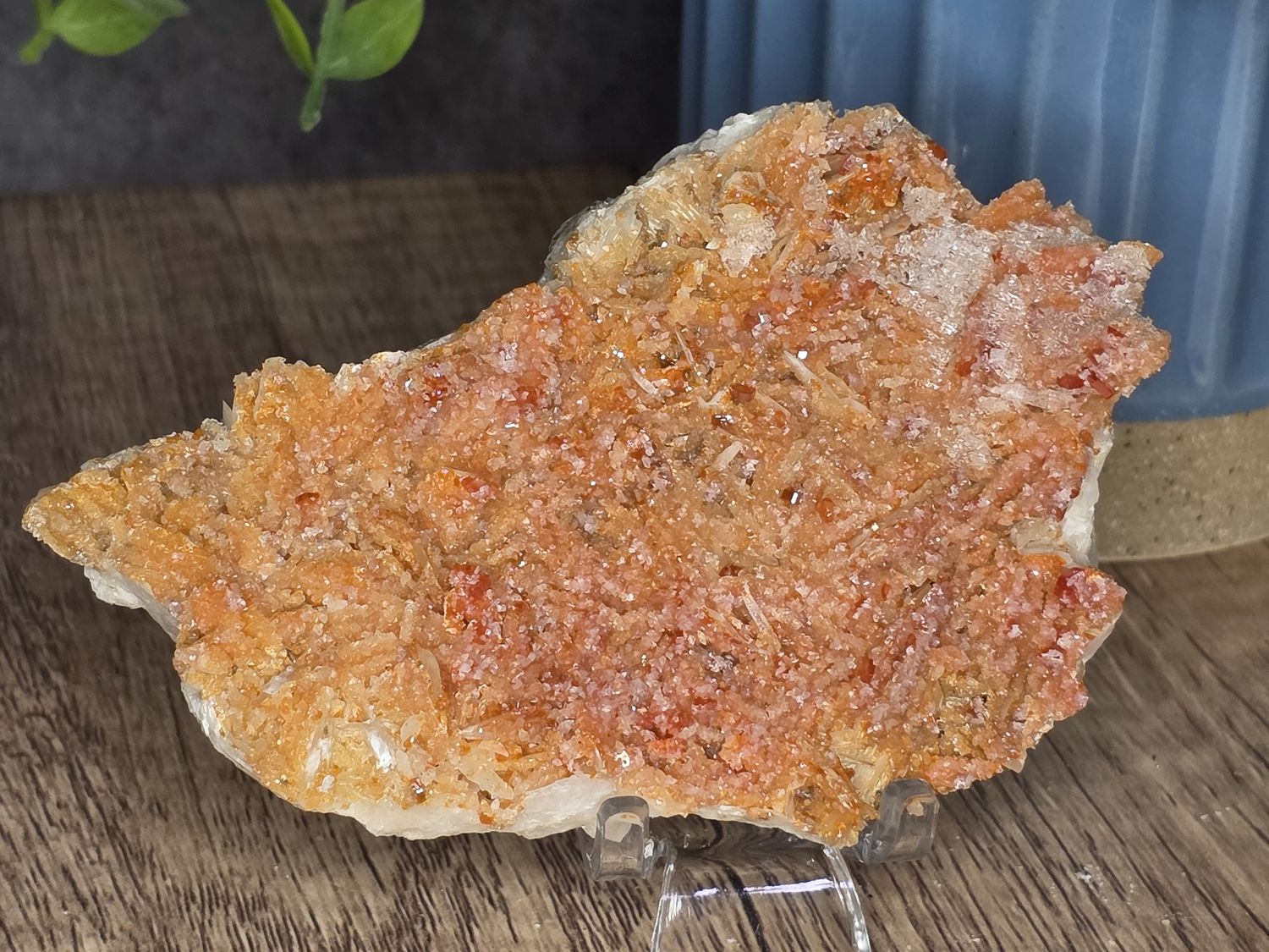 High quality Vanadinite w/Quartz #19