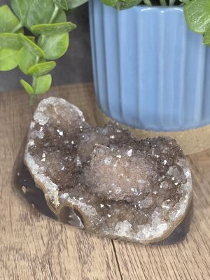 Agate w/Amethyst stalactite