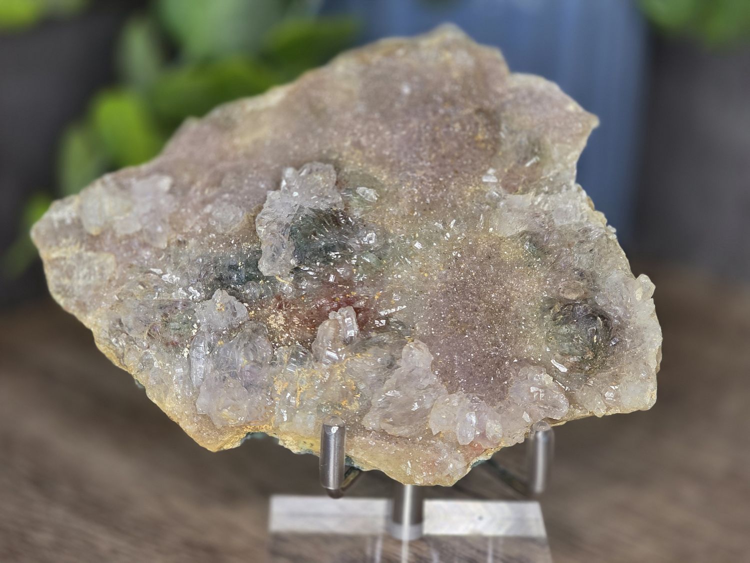 Flower Amethyst w/stand