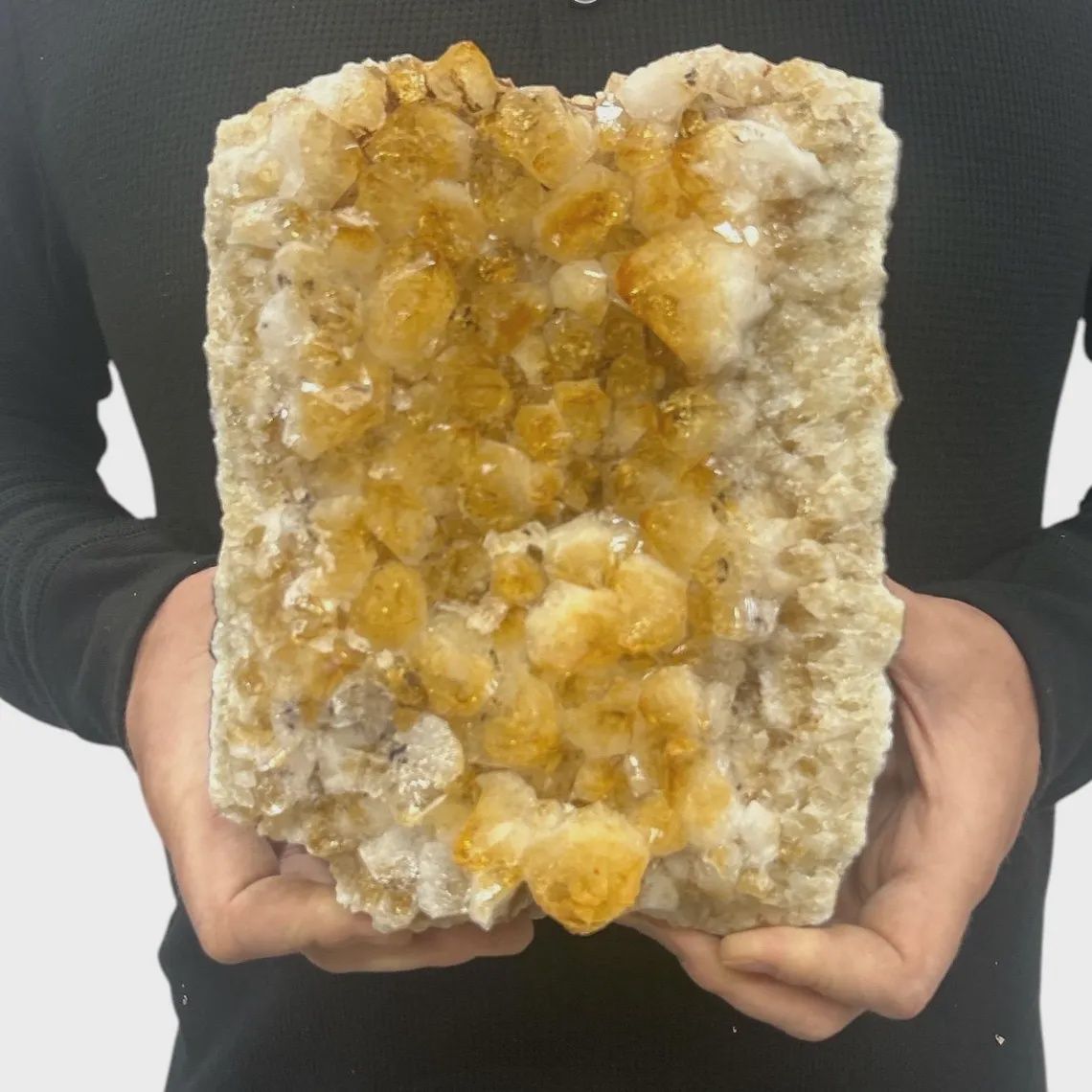 Large druzy Citrine.  Statement piece!
