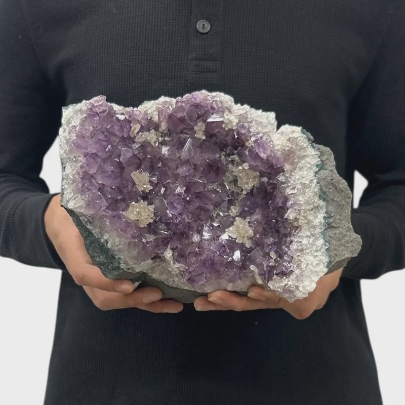 Huge, dark Purple druzy Amethyst!  Amazing statement piece!