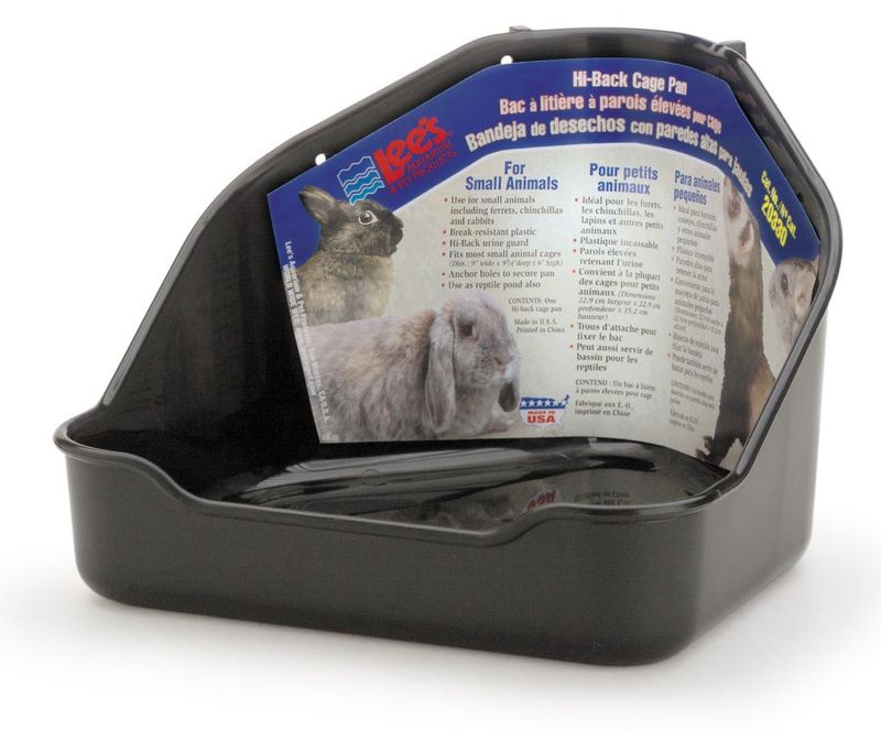 Lee's Aquarium &amp; Pet Products Hi-Back Cage Pan
