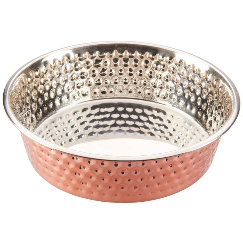 Spot Honeycomb Non Skid Stainless Steel Dog Bowl