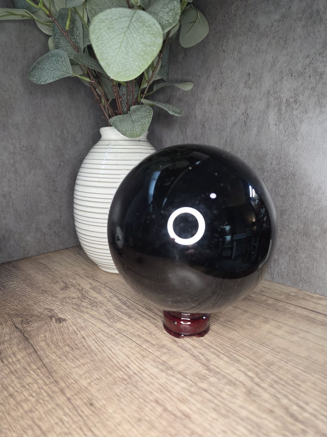 HUGE, Black Obsidian sphere