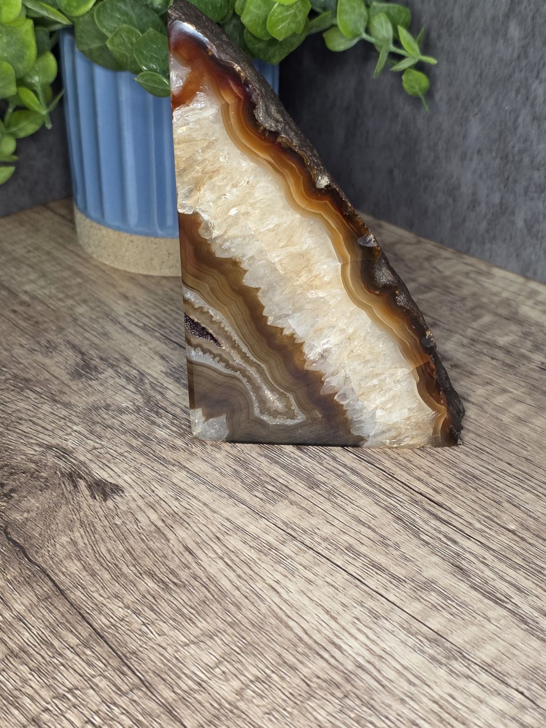Polished Agate bookend
