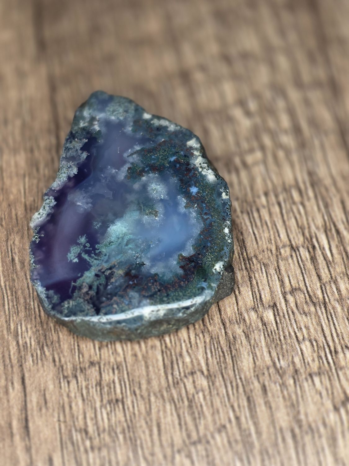 Purple Moss Agate, cabochon