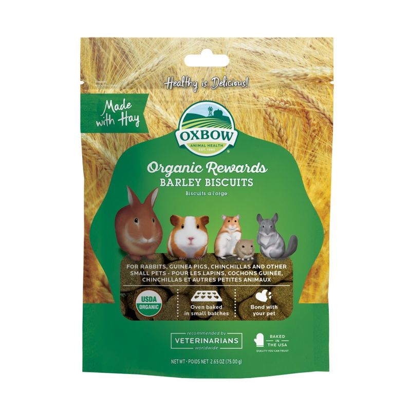 Oxbow Animal Health Organic Rewards Barley Biscuits Small Animal Treat 1ea/2.65 oz