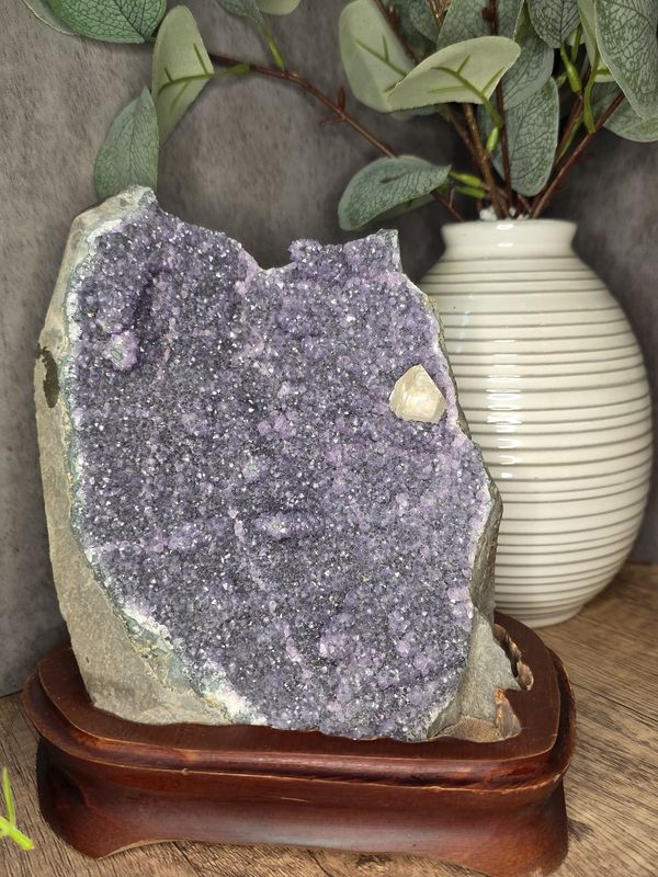 Amazing Amethyst w/custom wood stand #3