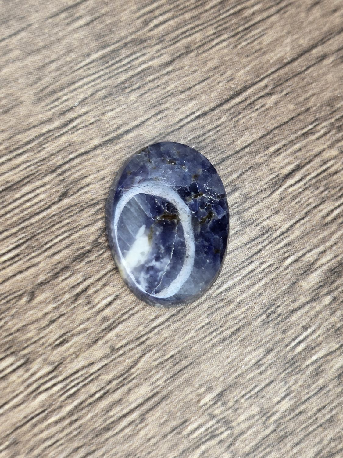 Blue Scapolite, cabochon