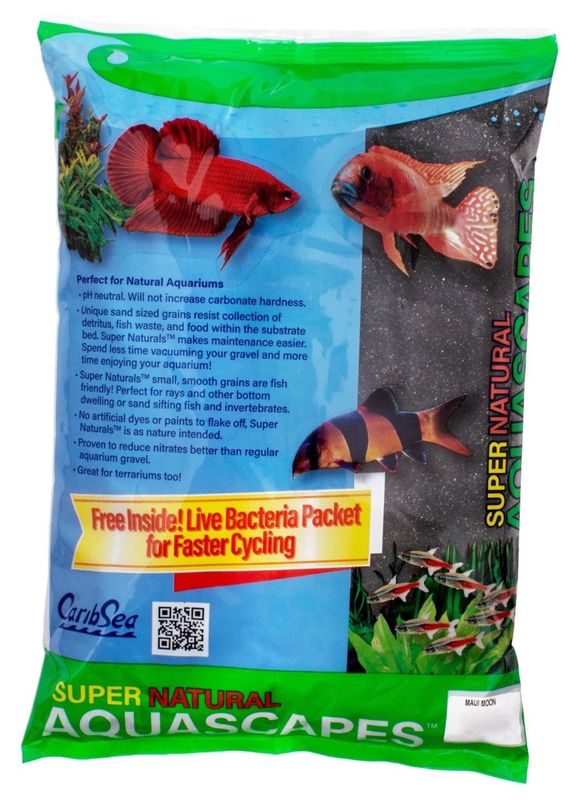 CaribSea Super Naturals Aquascapes Aquarium Sand Maui Moon, 2ea/20 lb